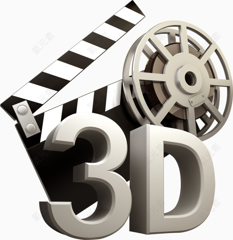 3D影视logo简易画图标