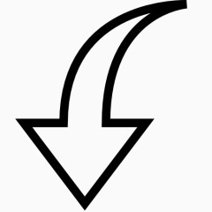 下降趋势箭头 icon