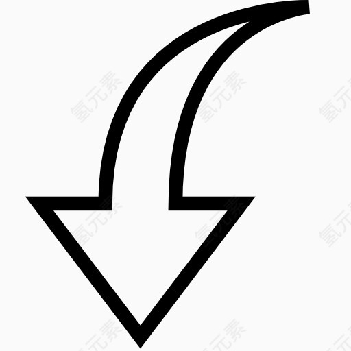 下降趋势箭头 icon