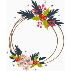 简单的彩绘花环