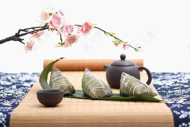 端午节粽子静物摆拍