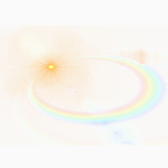 彩虹色光圈光晕