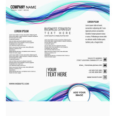 几何线条蓝色背景商务手册