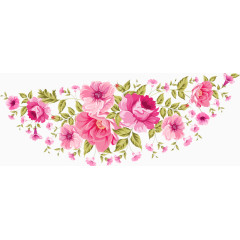 粉色蔷薇水彩画