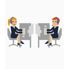 办公的商务人士