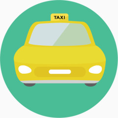 计程车卡通图标