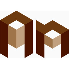 个性空间折叠立体拼接创意字母N