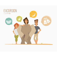 一家人暑假旅游