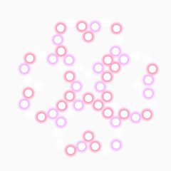 精美五彩花瓣烟花