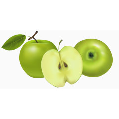 逼真绿苹果