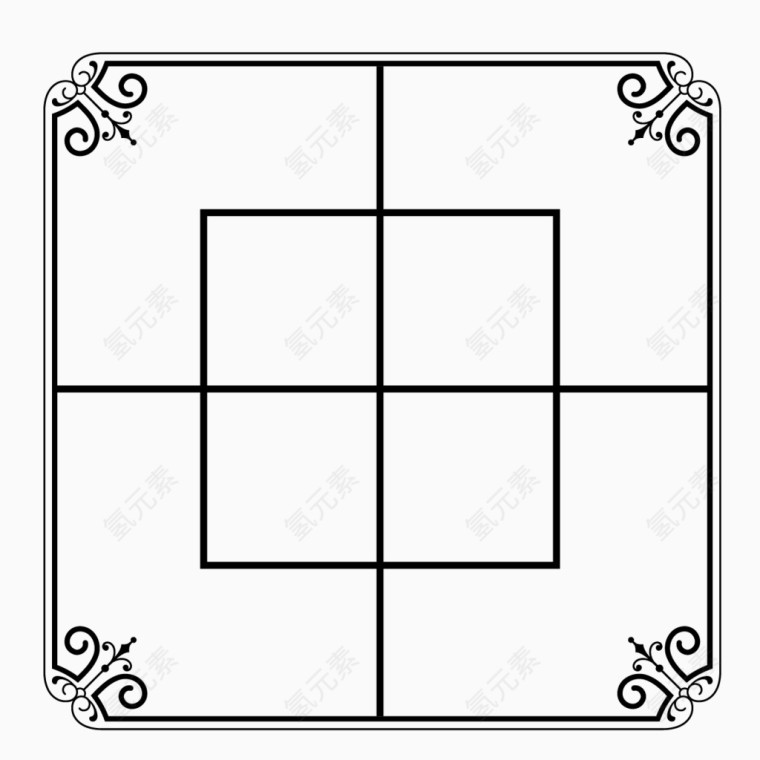 田字格边框