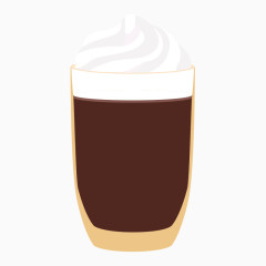 卡通咖啡冰激凌