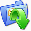 文件夹蓝色下载iCandy初中