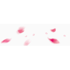 散乱漂浮桃花花瓣