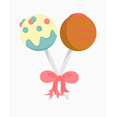 卡通果味棒棒糖素材