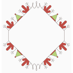 简约清新圣诞节边框