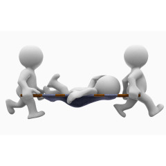 手绘3d小人3d小人卡通 急救3D人