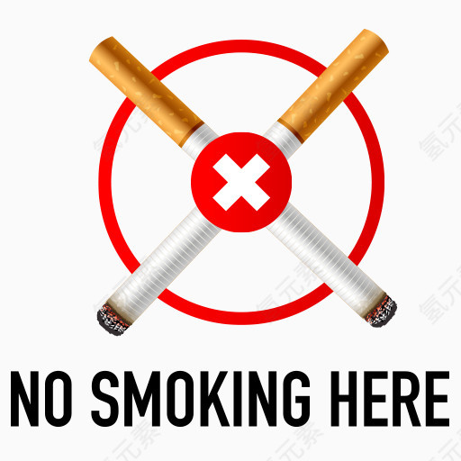 没有吸烟在这里图标No-Smoking-symbols-icons
