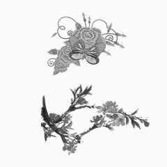 古墨风景中国风画