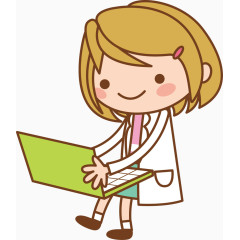 看电脑的医生场景元素