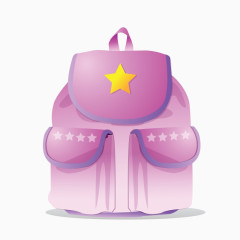 卡通儿童用品背包矢量素材