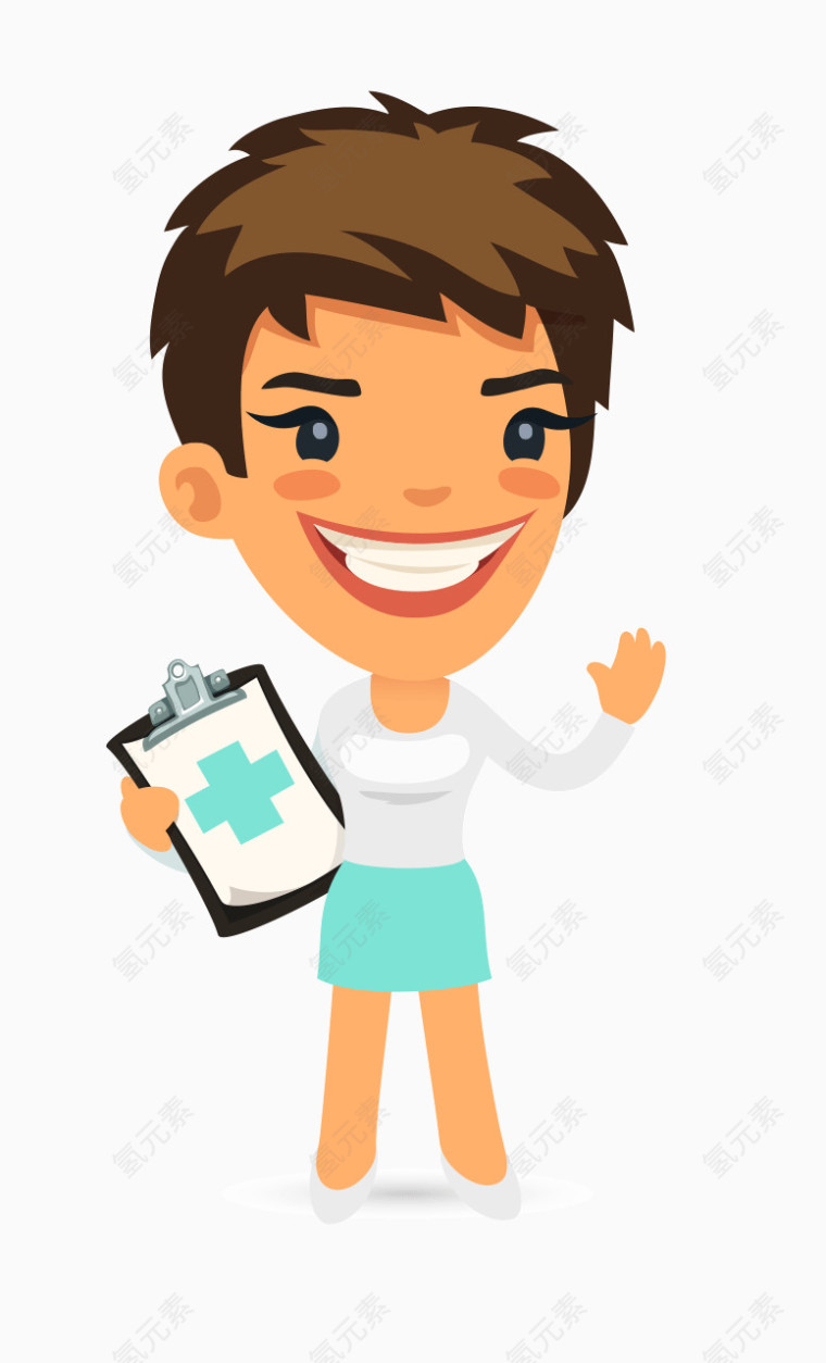 卡通职业医生人物