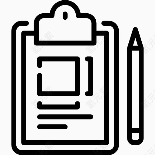 科学研究学习系列全套线框图标记录
