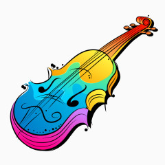 彩绘小提琴