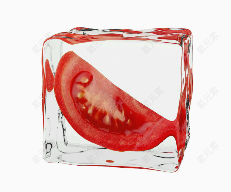 冰冻的西红柿