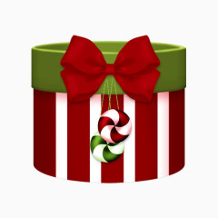 卡通手绘条纹礼物盒