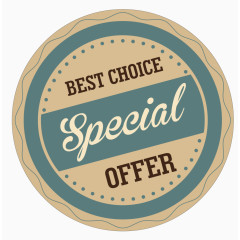 时尚复古促销标签