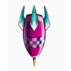 卡通人造飞船素材