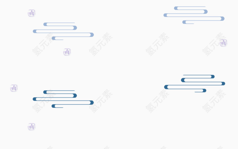 简约云朵漂浮