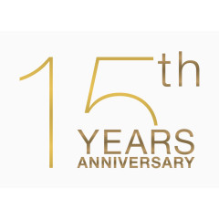 15周年纪念日艺术字