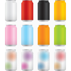 饮料罐头矢量图