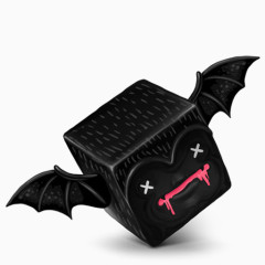 卡通吸血蝙蝠图标