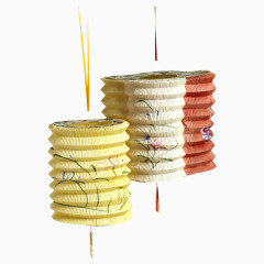 手绘日式灯笼装饰品小清新