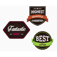 标签布局复古徽章