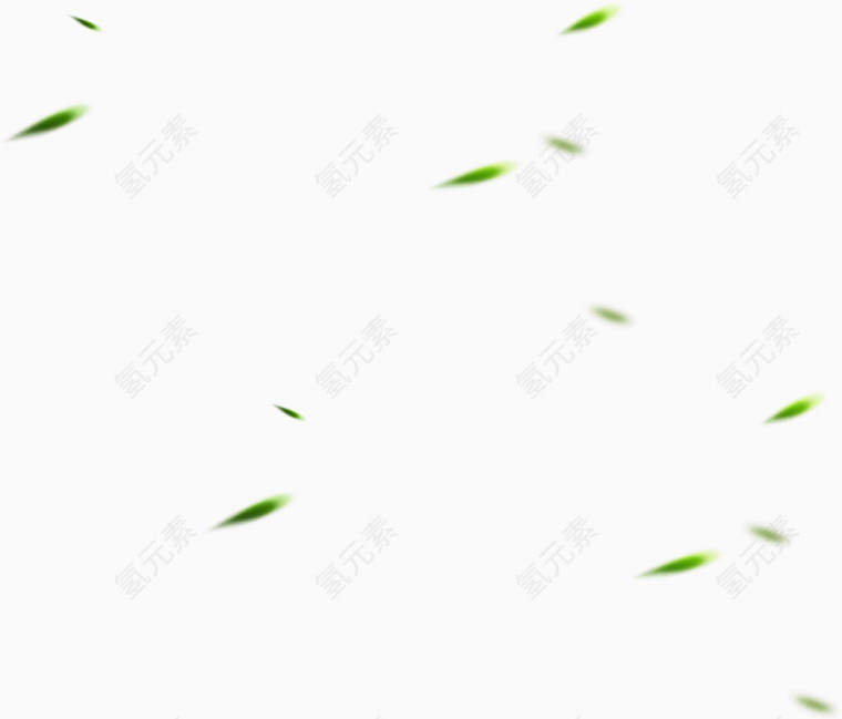 飞散绿叶