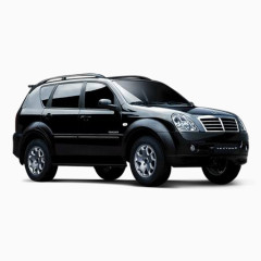 韩国 双龙 汽车 PNG图标 黑色