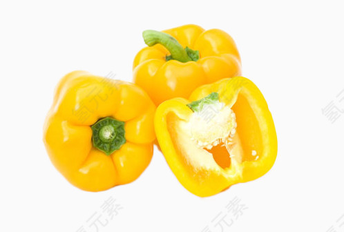 黄色彩椒蔬菜