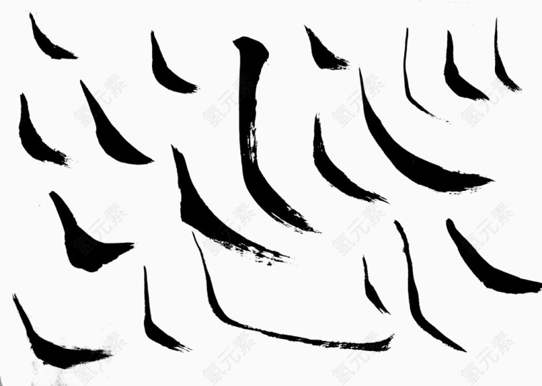 毛笔字笔画