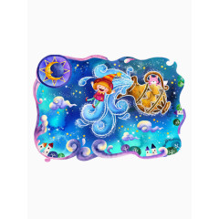 水瓶座插画矢量图