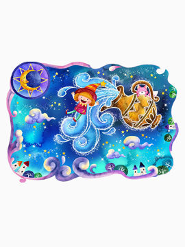 水瓶座插画矢量图