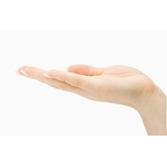 向上伸展的右手