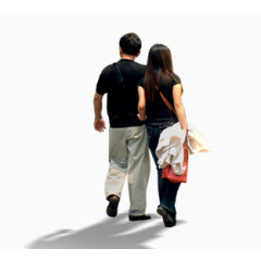 情侣背影素材