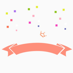 粉色标签点状悬浮元素