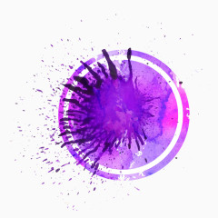 绚丽多彩水墨花纹