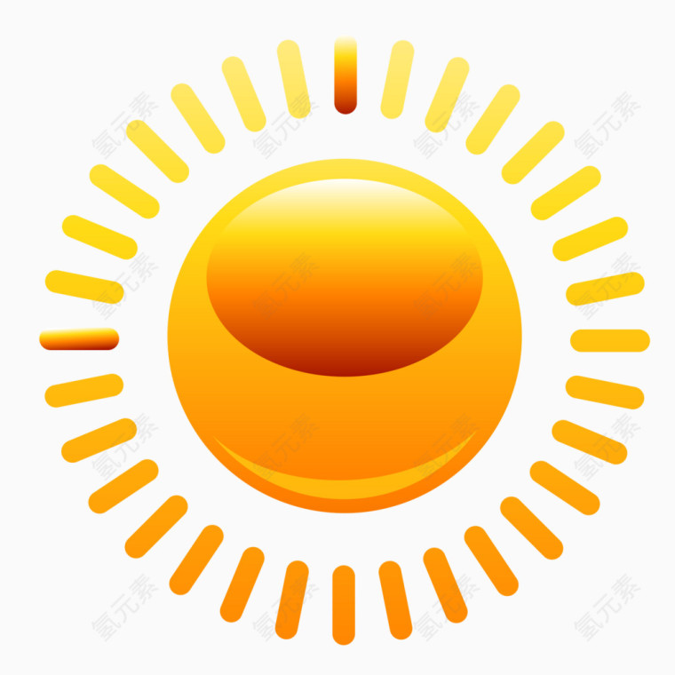 卡通夏日元素太阳