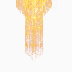 金色镂空流苏灯